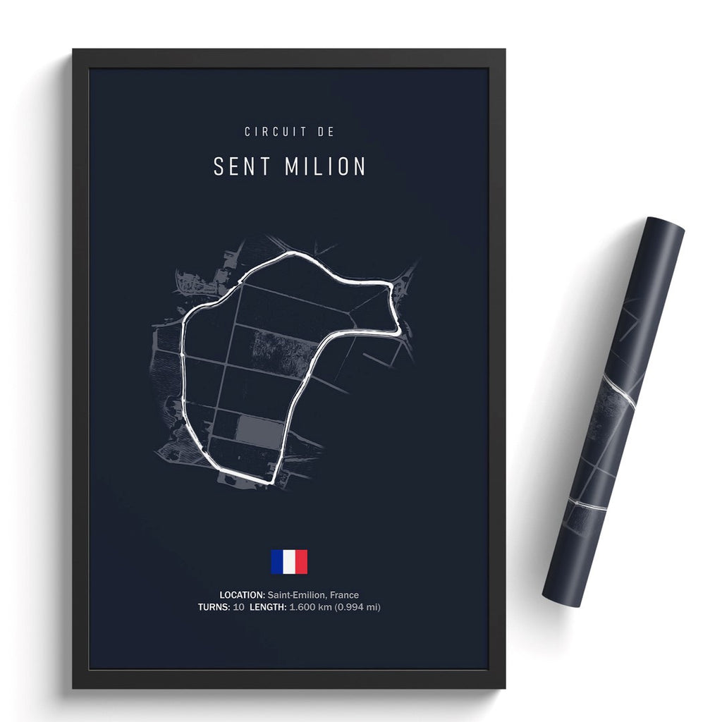 Circuit de Sent Milion - affiche illustratedtracks – ONIRIC