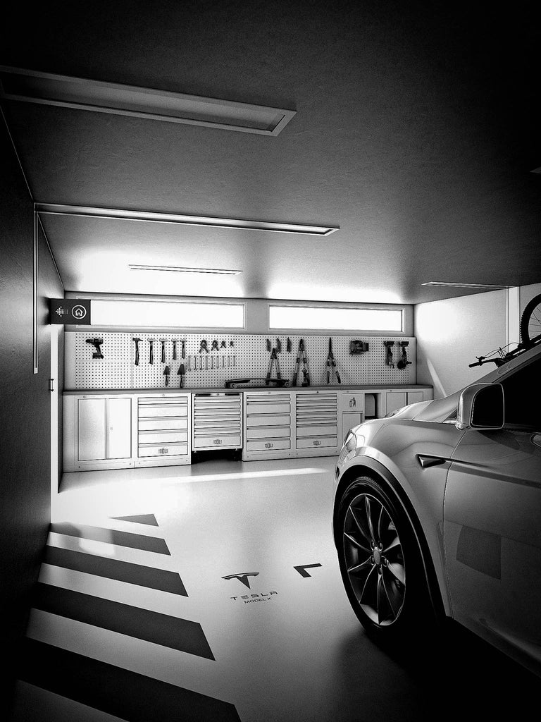 Projet décoration garage éclairage LED