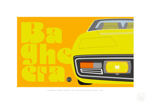 Ouvrir l&#39;image dans le diaporama, Matra Simca Bagheera - affiche ibidi illustration - ONIRIC

