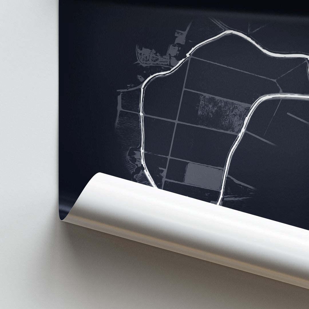 Circuit de Sent Milion - affiche illustratedtracks – ONIRIC
