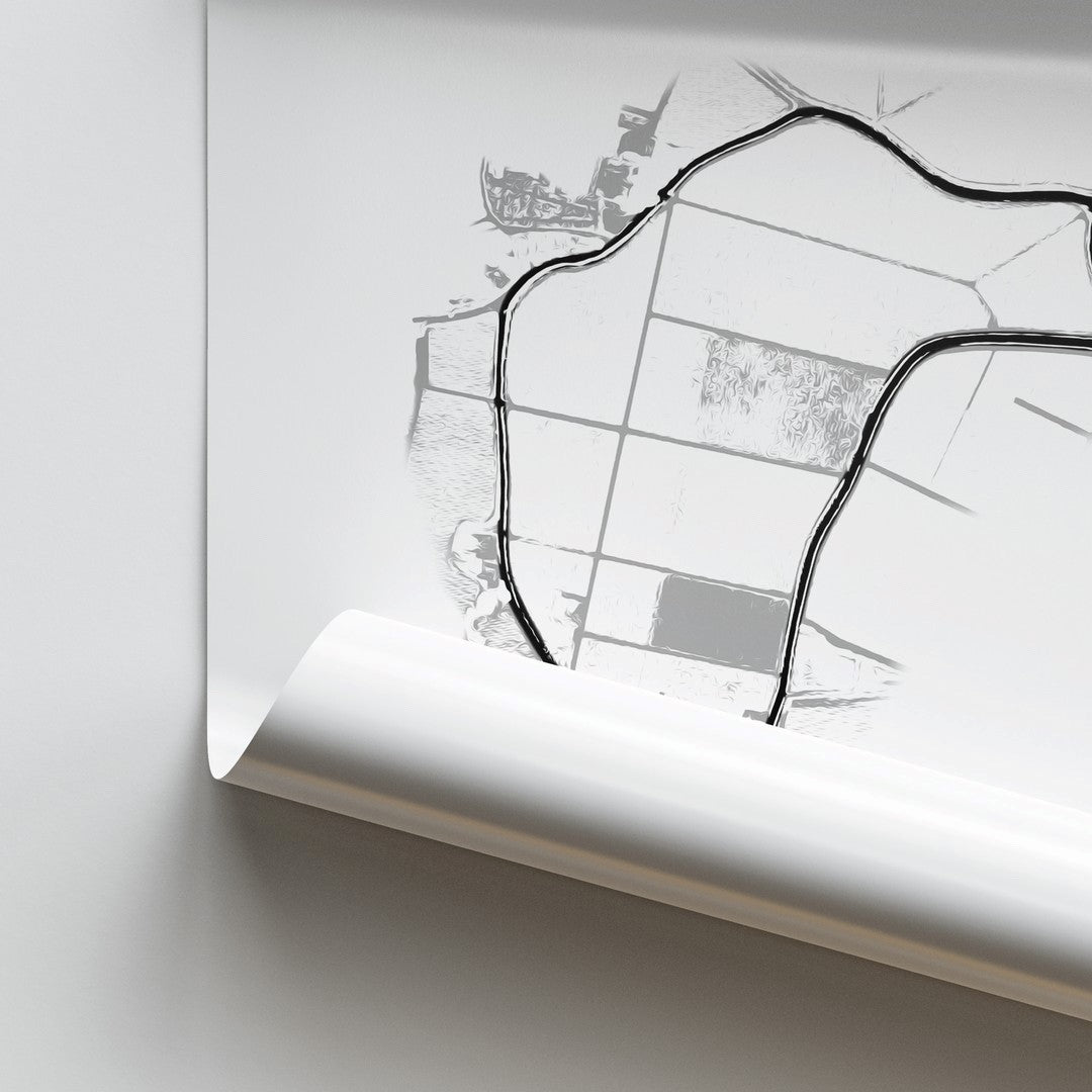 Circuit de Sent Milion - affiche illustratedtracks – ONIRIC