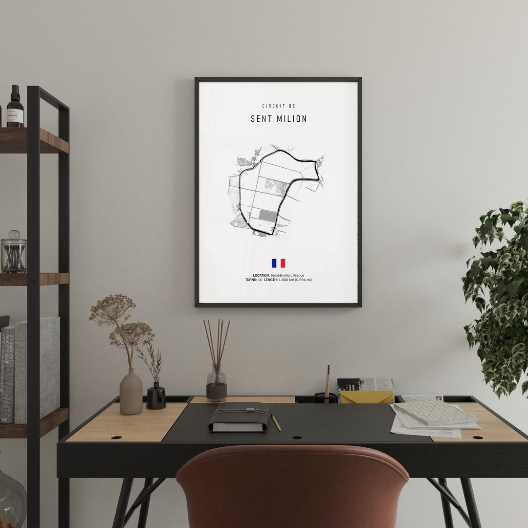 Circuit de Sent Milion - affiche illustratedtracks – ONIRIC