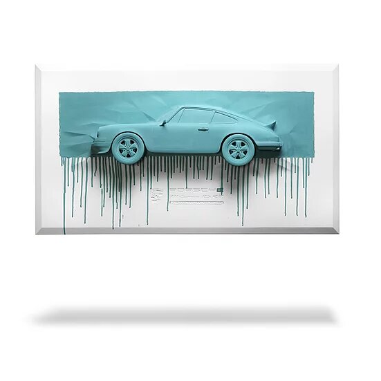 Sculpture murale 36" - Porsche Carrera RS 2.7 n°22 - Advanced Canvas