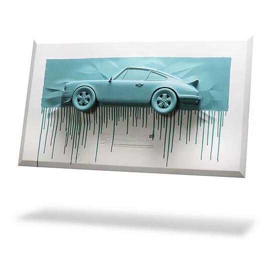 Sculpture murale 36" - Porsche Carrera RS 2.7 n°22 - Advanced Canvas