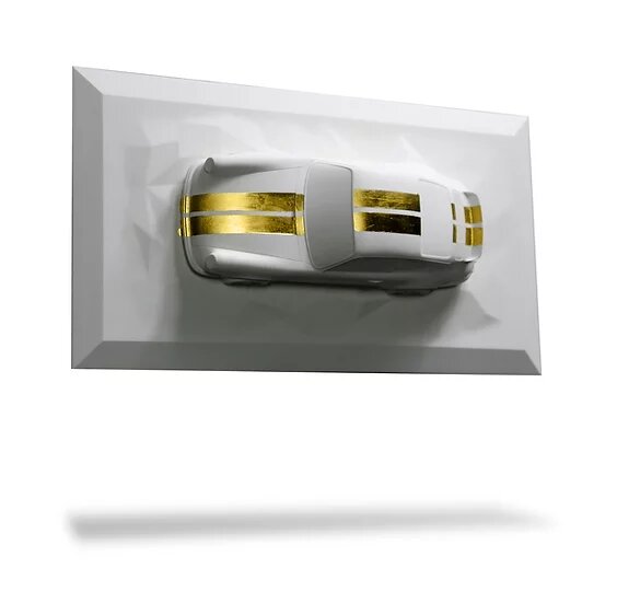 Sculpture murale 17" - Porsche Carrera RS 2.7 n°13