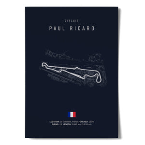 Ouvrir l&#39;image dans le diaporama, Circuit PAUL RICARD - affiche - Illustratedtracks - ONIRIC
