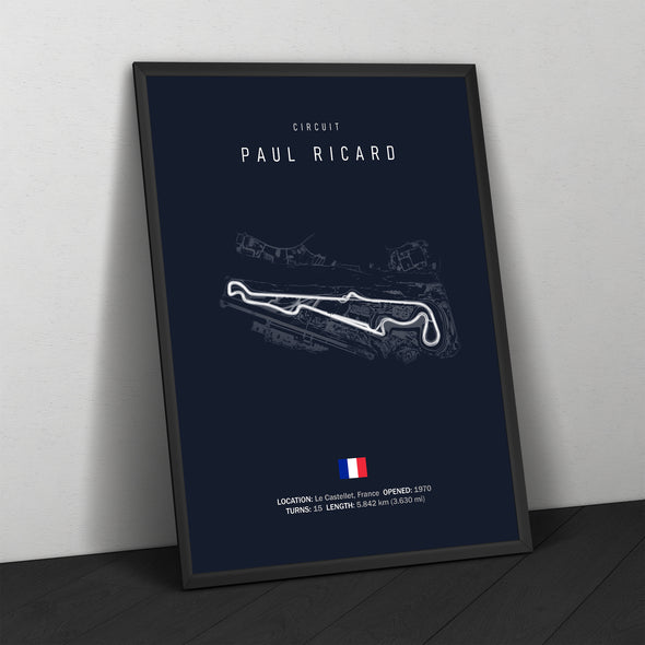 Circuit PAUL RICARD - affiche - Illustratedtracks - ONIRIC