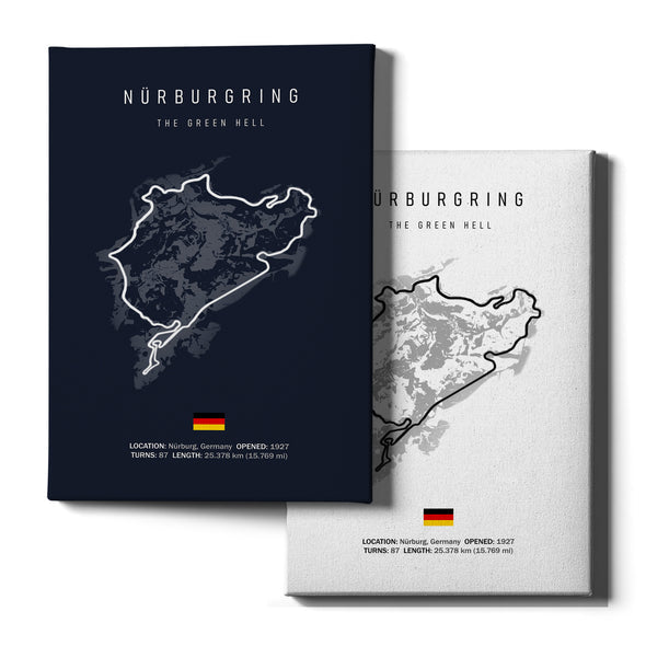Circuit de Nürburgring GP Affiche - Illustratedtracks ONIRIC 01 - iIllustratedtracks - ONIRIC