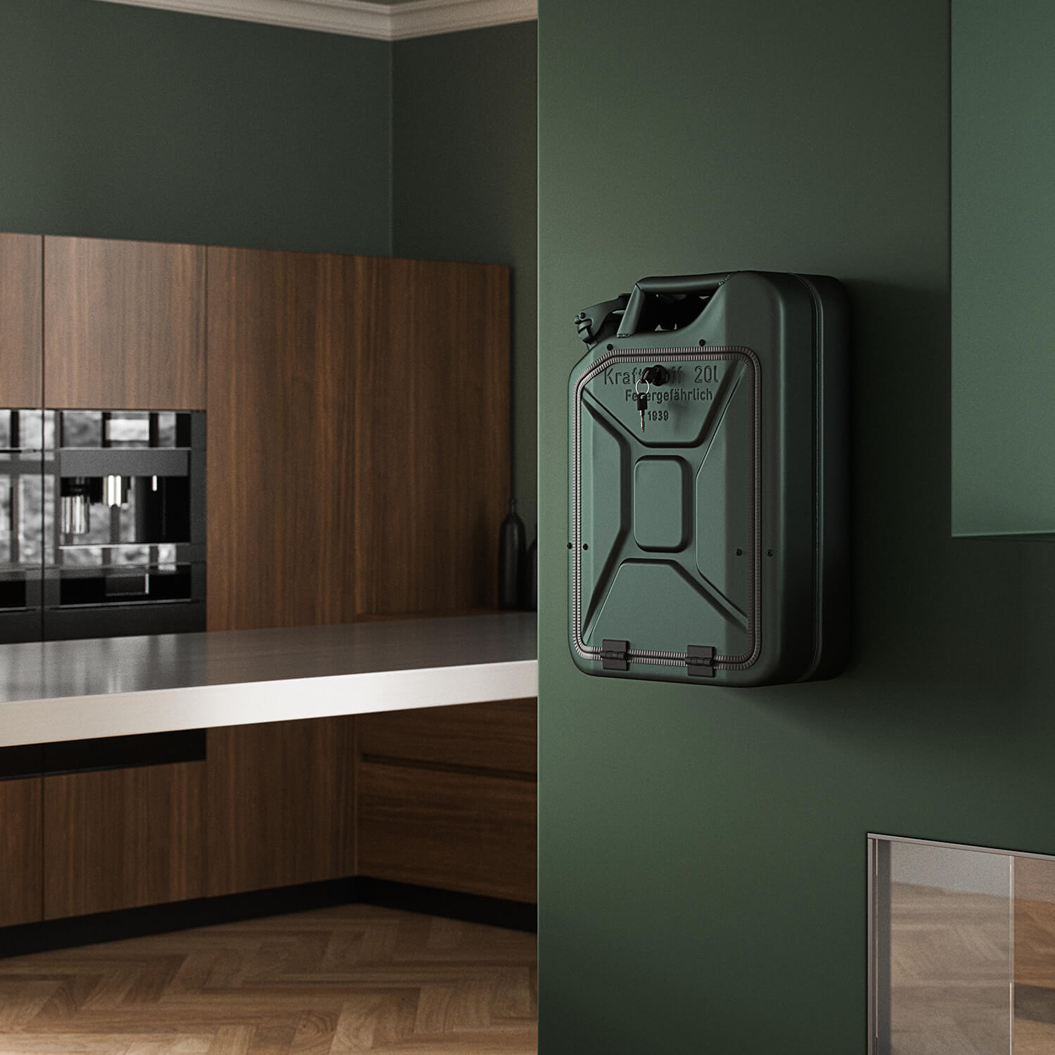 Meuble bar Jerrycan/jerrican - The Original - Danish Fuel