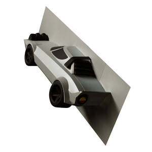 Ouvrir l&#39;image dans le diaporama, Sculpture de voiture en papier &quot;Rallye Legend&quot; Lancia Stratos (1:6) - Paperlegend ONIRIC
