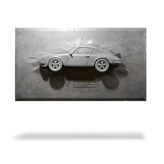 Sculpture murale 36" - Porsche Carrera RS 2.7 n°25 - advanced Canvas - ONIRIC