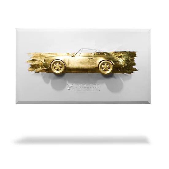 Sculpture murale 36" - Porsche Carrera RS 2.7 n°33 - Advanced Canvas - ONIRIC