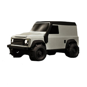 Ouvrir l&#39;image dans le diaporama, Sculpture de voiture en papier &quot;Geländewagen Verteidiger&quot; Range Rover DEFENDER (1:12) - Paperlegend ONIRIC
