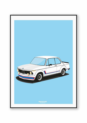 Ouvrir l&#39;image dans le diaporama, Un vrai cordon BMW - affiche Prototype Illustration inspirée de la BMW 2022 Turbo
