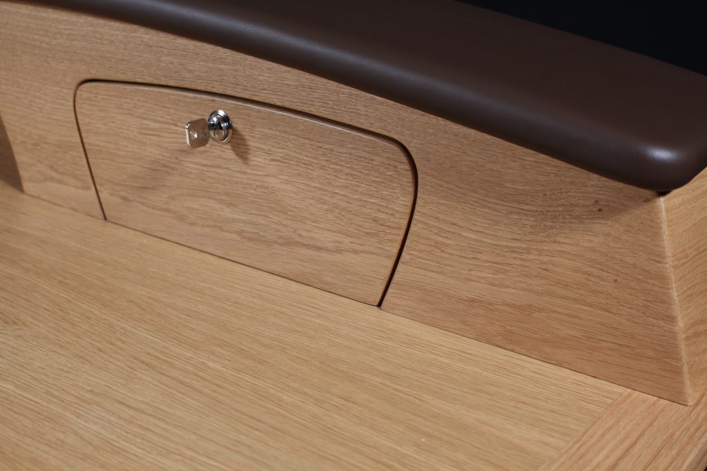 Le BUREAU 356 chêne et cuir - Atelier Stéphane Carton - ONIRIC