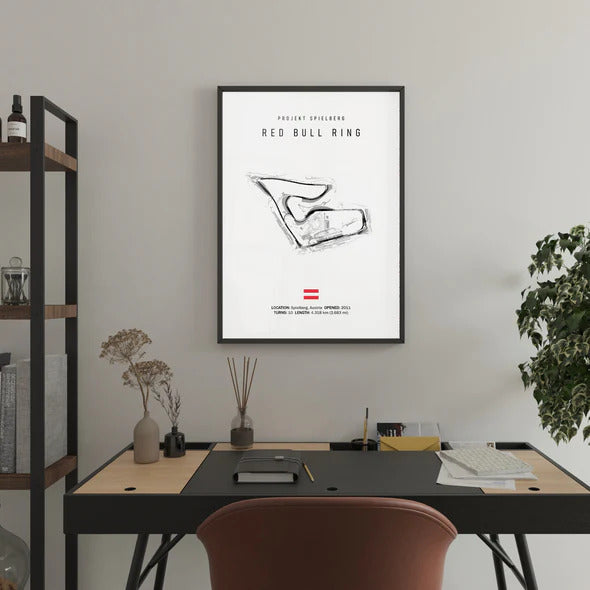 Circuit RED BULL RING - affiche illustratedtracks - ONIRIC