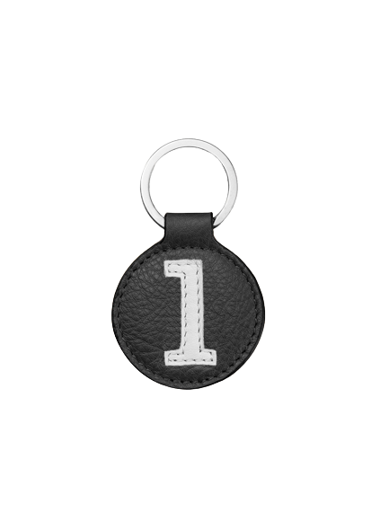 Porte-clés en cuir couleurs et numéros style vintage - 5 cm - E2R - ONIRIC