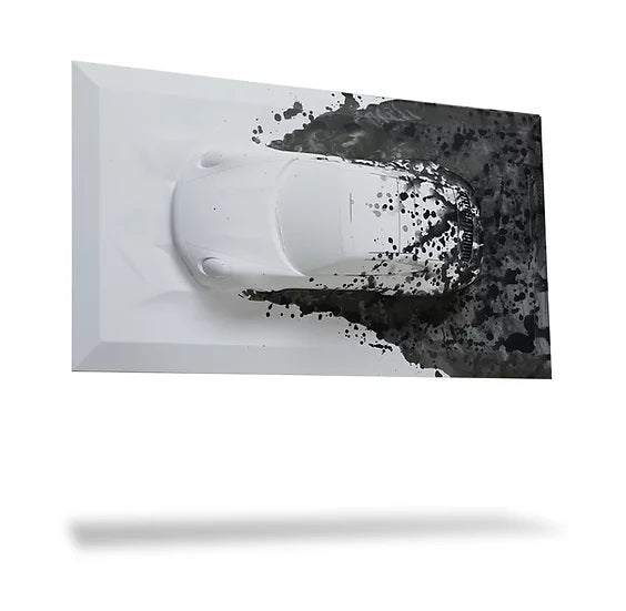 Sculpture à poser 17" - Porsche 911 Carrera 992 n°4 - Advanced Canvas - ONIRIC